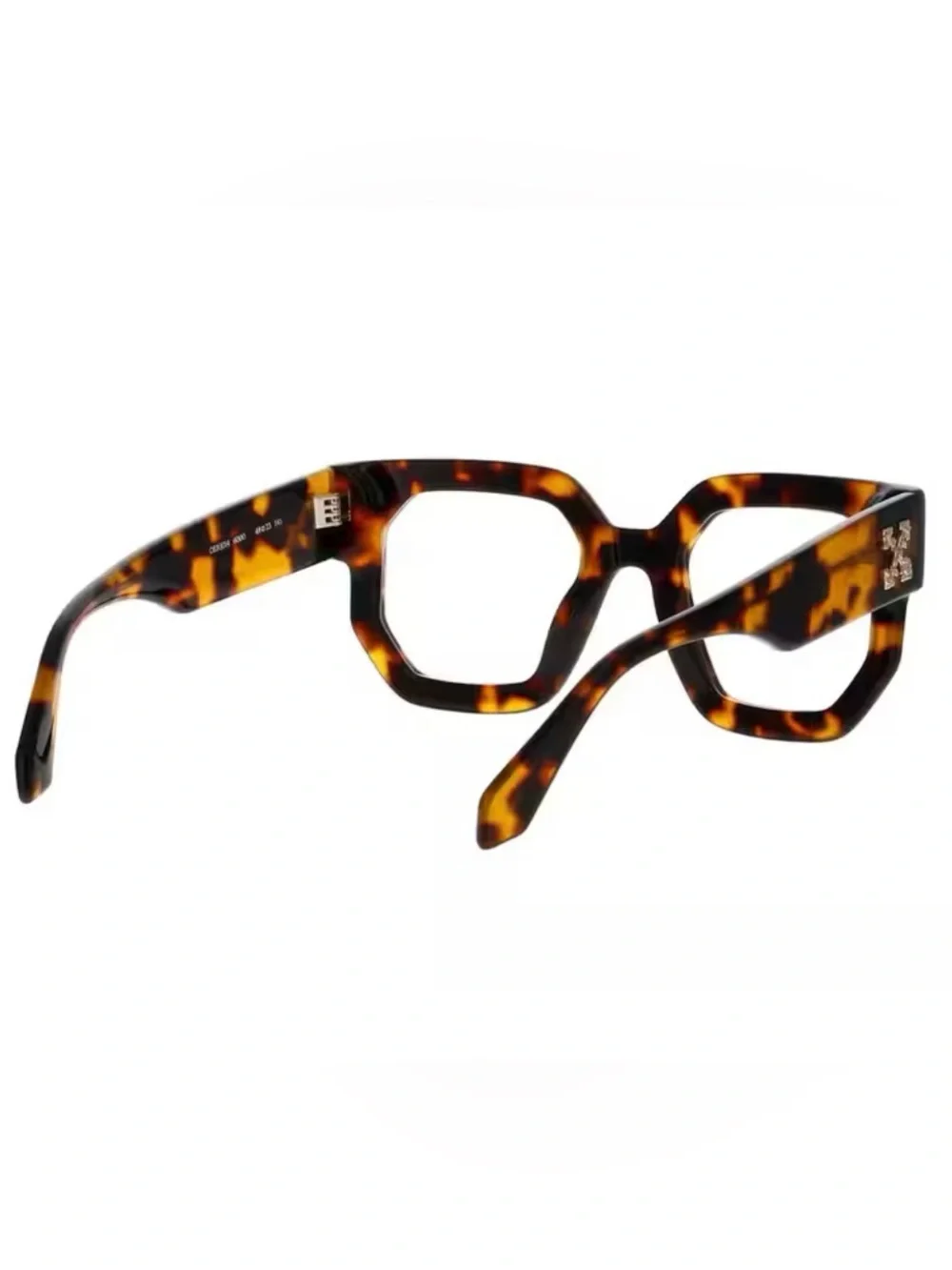 Off-White Eyeglasses Style 14 Havana Blue Blocking Tortoise with COA
